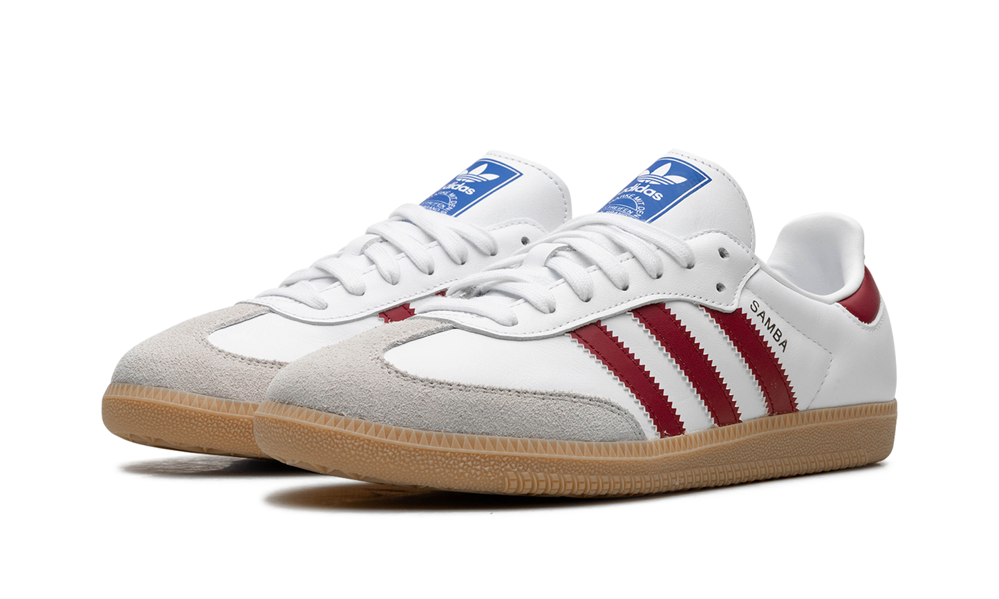 Adidas Samba OG | White Burgundy Gum