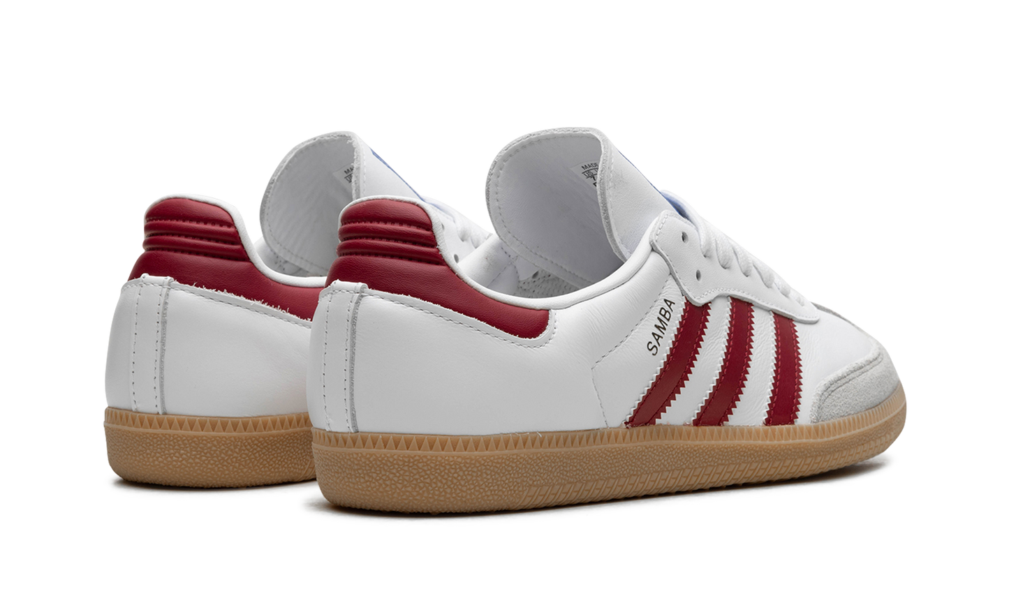 Adidas Samba OG | White Burgundy Gum