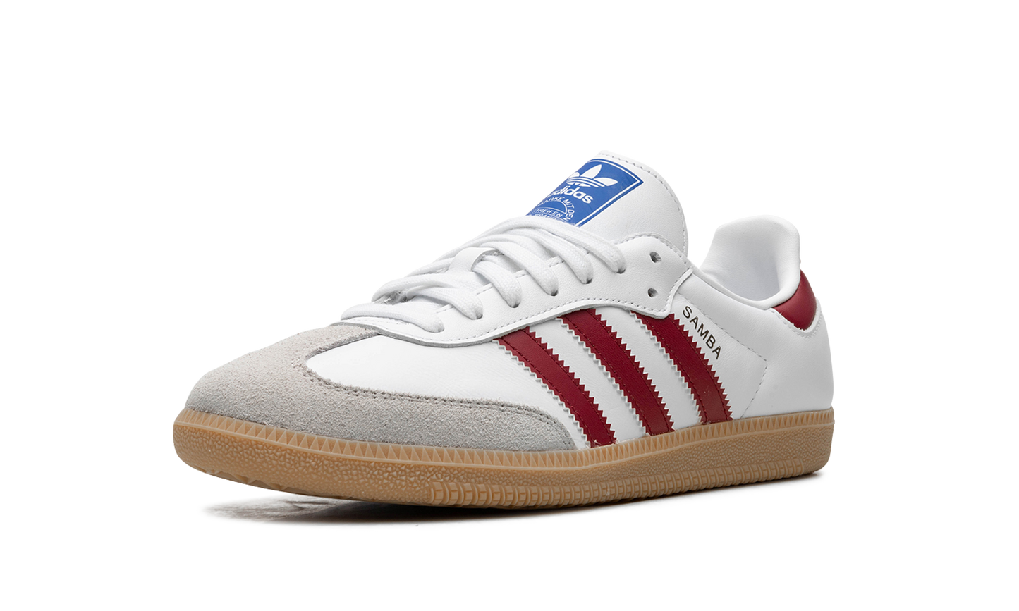 Adidas Samba OG | White Burgundy Gum
