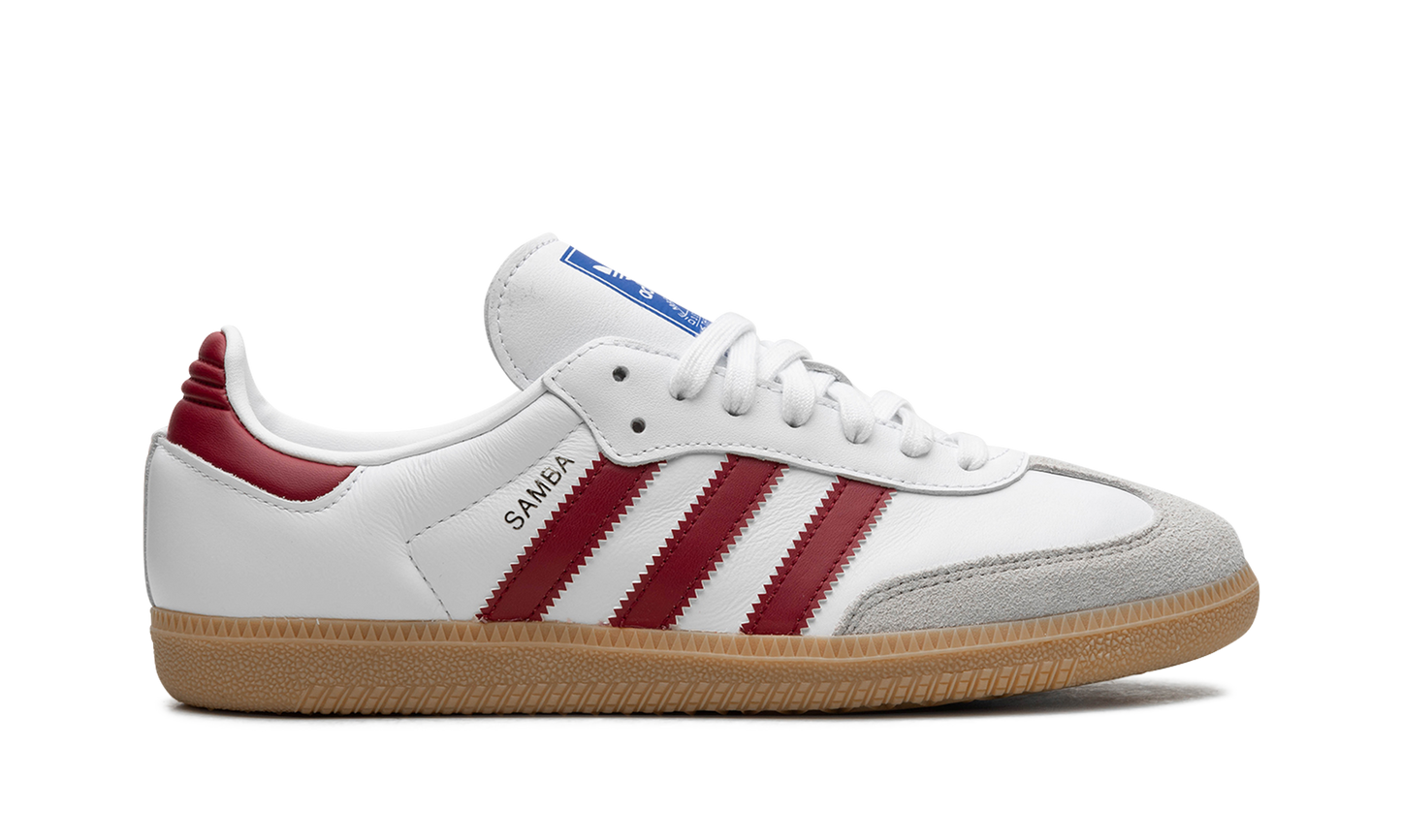 Adidas Samba OG | White Burgundy Gum