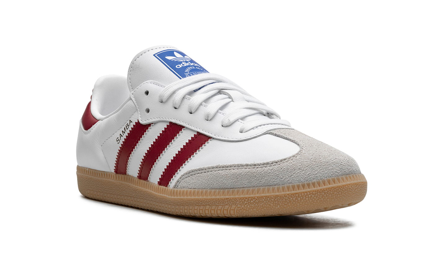 Adidas Samba OG | White Burgundy Gum