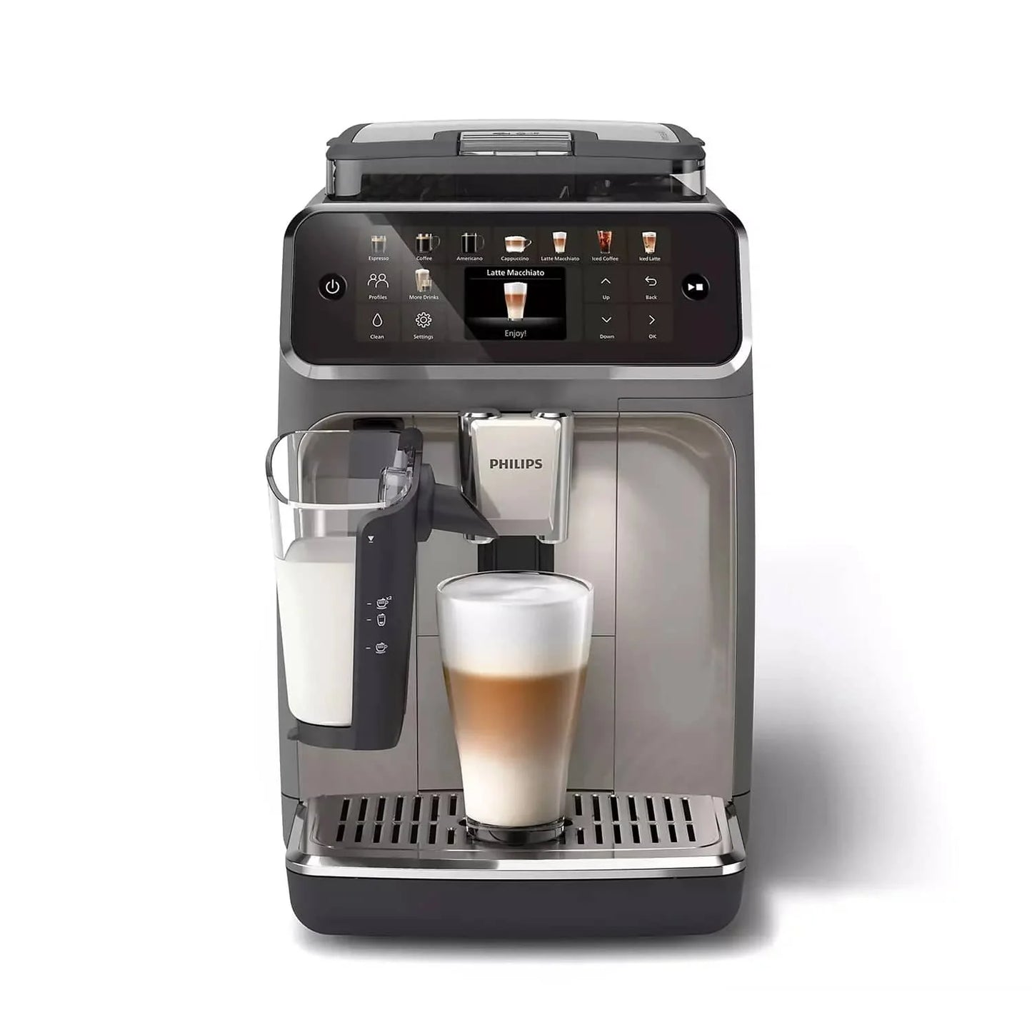 Philips 5500 Series Fully Automatic Espresso Machine w/ LatteGo & Iced Coffee - EP5544/90