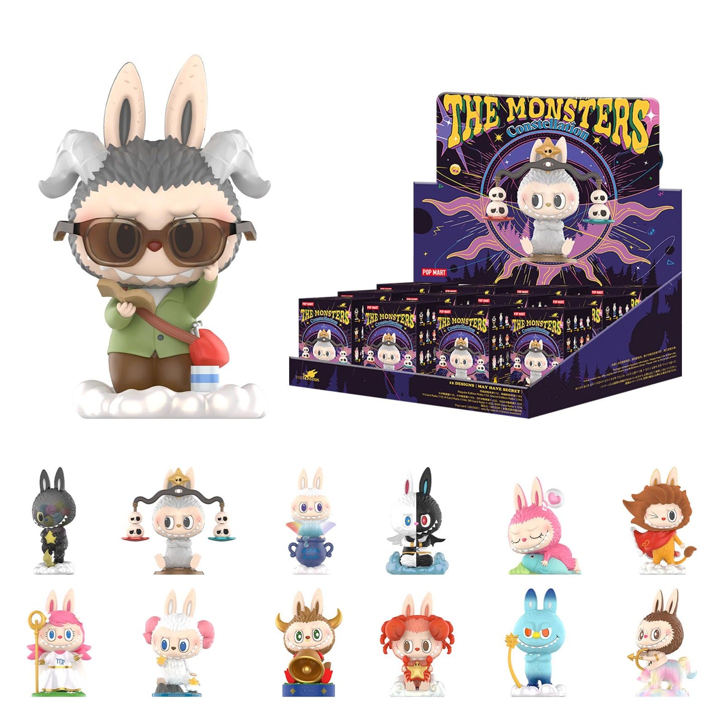 Pop Mart Labubu The Monsters Constellation Series Figures Single Blind Box