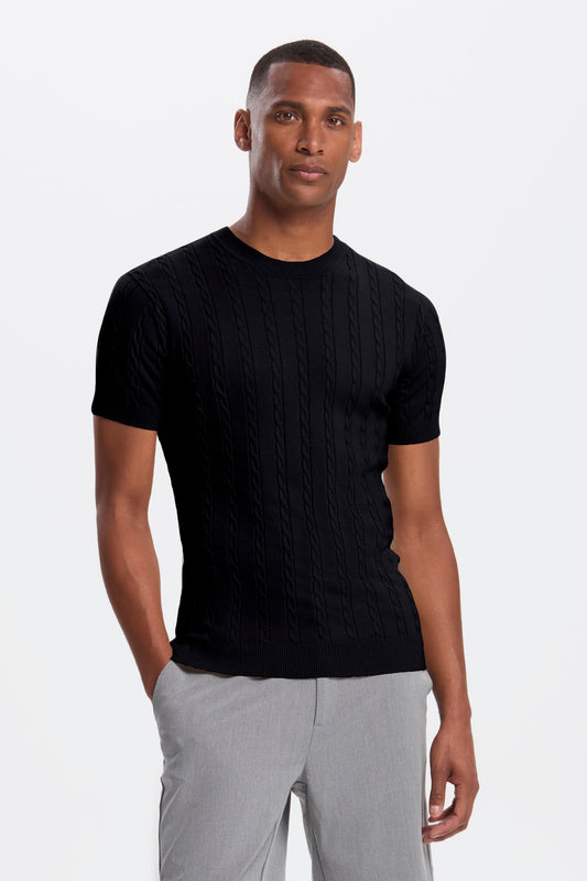 THE CABLE SHORT SLEEVE T-SHIRT