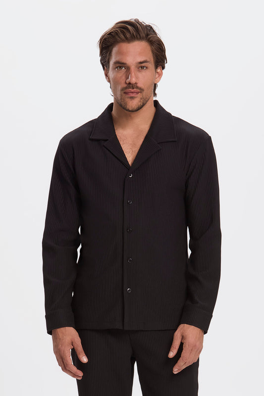 THE PLEATED LS SHIRT