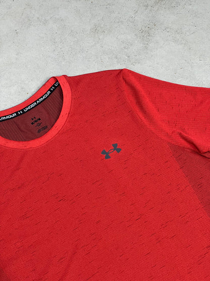 Under Armour Seamless Short Set Red Grey