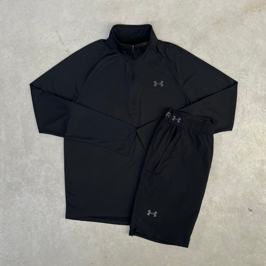 Under Armor Half-Zip Set Black 