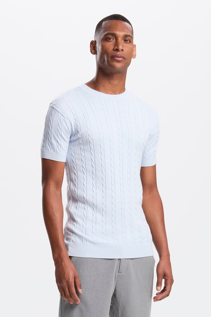 THE CABLE SHORT SLEEVE T-SHIRT