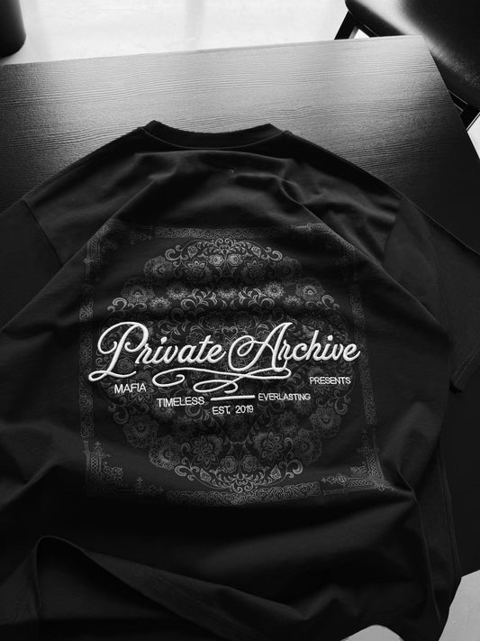 Oversize Private Archive T-Shirt - Black 