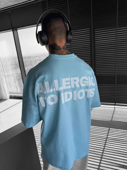 Oversize Statement T-shirt - Blue
