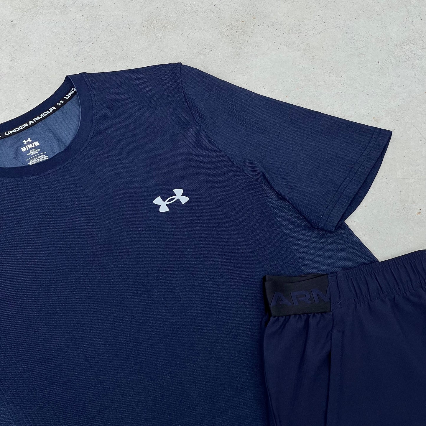 Under Armour Seamless Short Set Navy