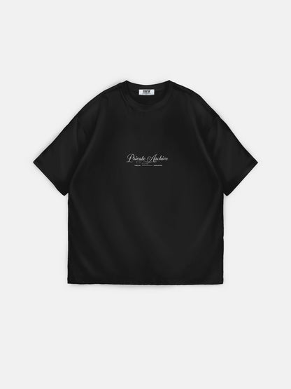Oversize Private Archive T-Shirt - Black 