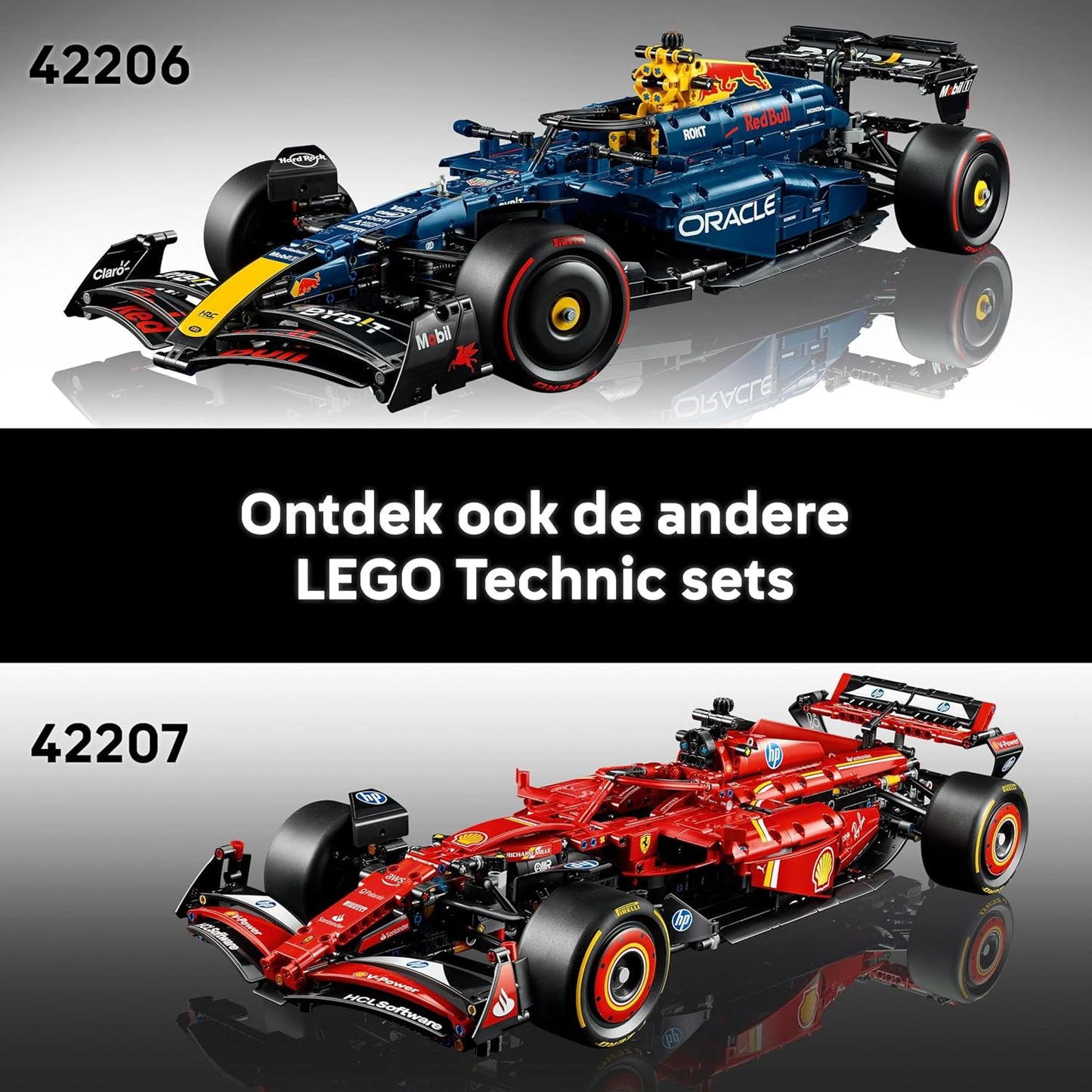LEGO Technic Oracle Red Bull Racing RB20 F1 & Technic Ferrari SF-24 F1