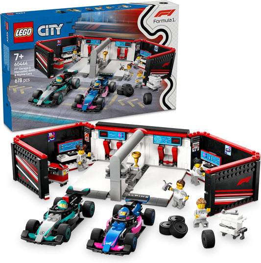 LEGO City F1 Garage with Mercedes-AMG and Alpine Cars Kit