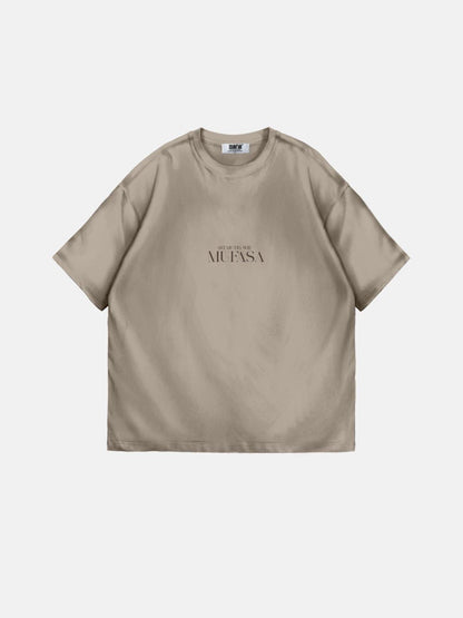 Oversize Lion T-Shirt - Beige 