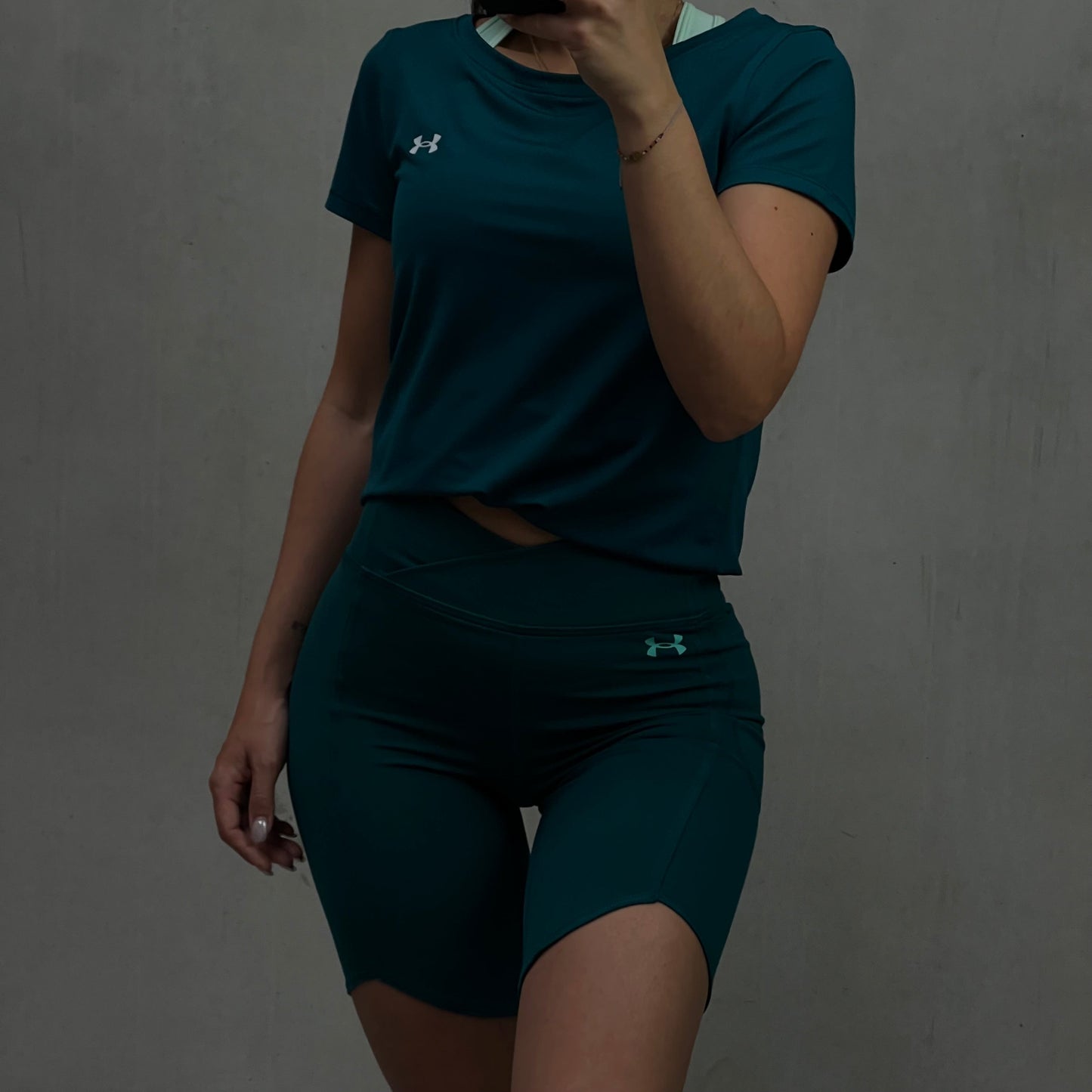 Under Armour Short Set Green Women