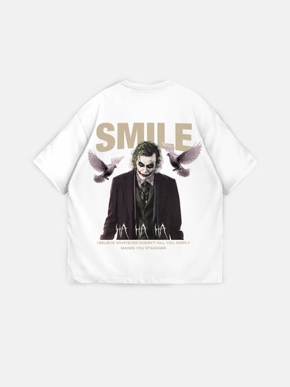 Oversize Smile T-Shirt - Ecru