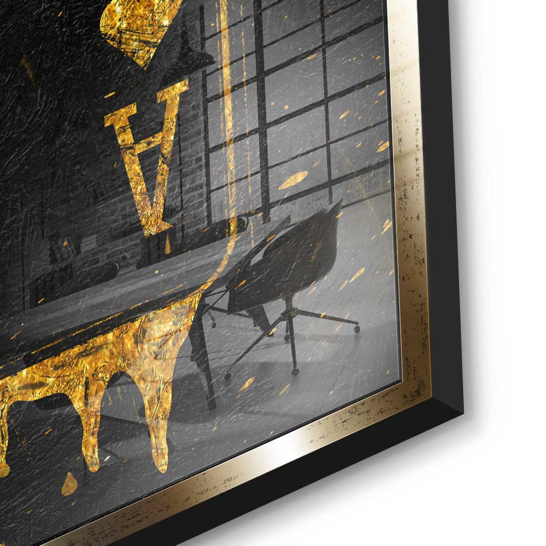 Ace Card - gold leaf