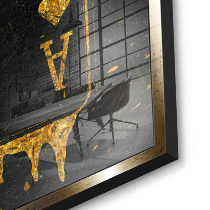 Ace Card - gold leaf