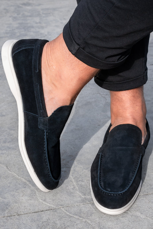 THE SUEDE VENETO LOAFERS