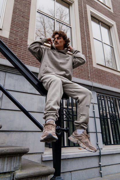 Fear of God Essentials Dark Oatmeal Hoodie