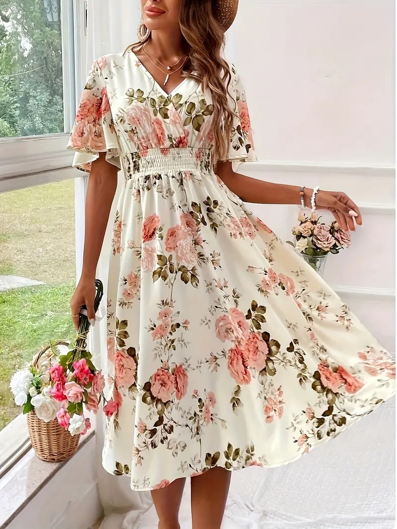 Liselotte | Elegante Bloemenjurk voor Lente en Zomer