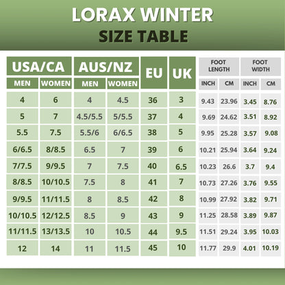 Lorax Winter - Ergonomische & Ondersteunende Winter Blotevoeten Schoenen (Unisex)