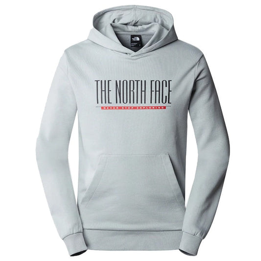 The North Face Mens TFN Est 1966 Hoodie High Rise Grey