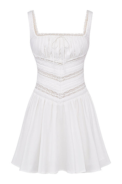 Margaux | Romantische Mini Jurk met Kantdetails voor Dames