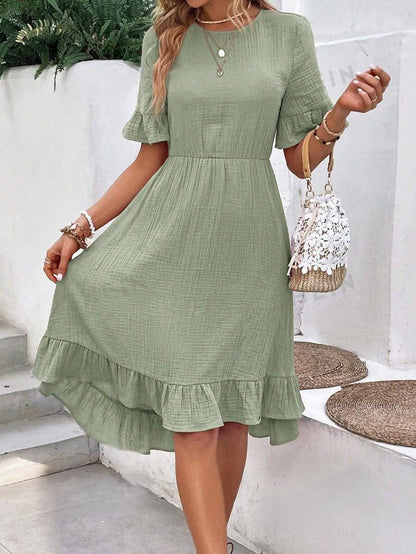 Maya | Elegante Casual Jurk met Korte Mouwen