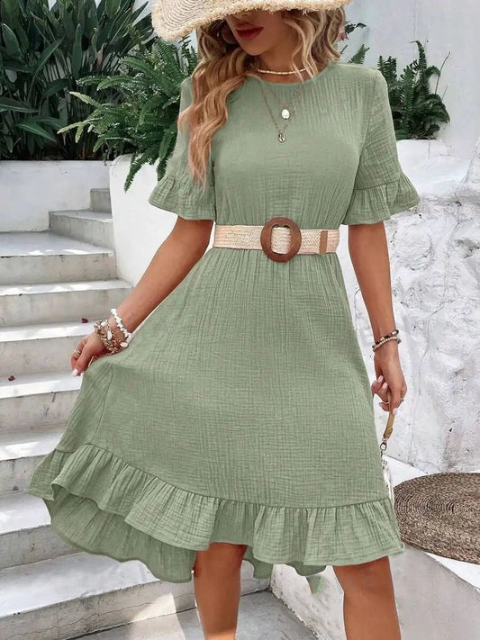 Maya | Elegante Casual Jurk met Korte Mouwen