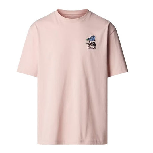 The North Face Unisex Mountain Clean Up T-Shirt Pink Moss