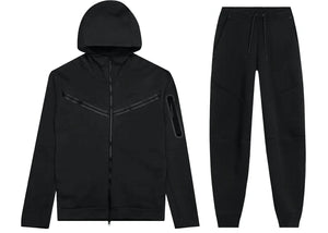 Nike Sportswear Tech Fleece Full-Zip Hoodie &amp; Joggers Set Black | 1 + 1 Free