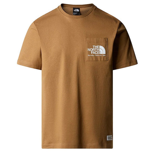 The North Face Mens Berkeley California Pocket T-Shirt Utility Brown