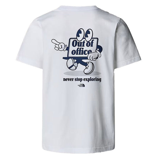 The North Face Unisex Cartoon Logo Relaxed T-Shirt White