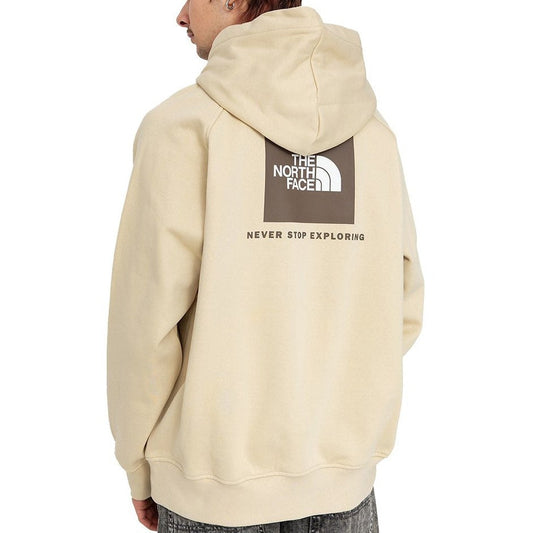 The North Face Mens Raglan Box Hoodie Gravel