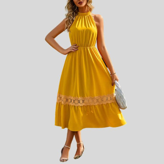 Serenity | Elegante Maxi Jurk met Kantdetails