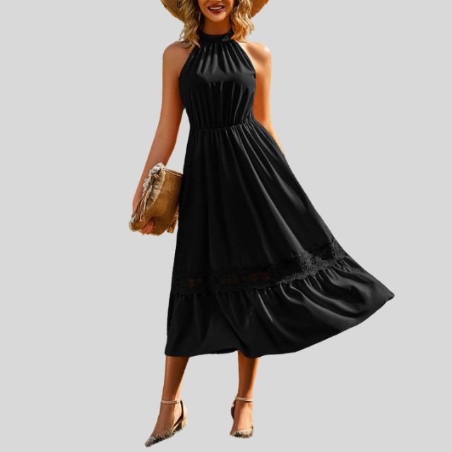 Serenity | Elegante Maxi Jurk met Kantdetails