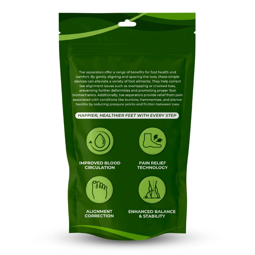 HIKE Foot Toe Separator - Gezonde tenen, correctie van bunions, hamertenen en verlichting van voetpijn