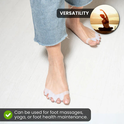 HIKE Foot Toe Separator - Gezonde tenen, correctie van bunions, hamertenen en verlichting van voetpijn