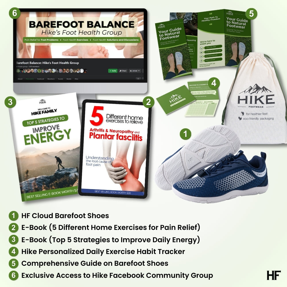 HF Series x Cloud - Ergonomische & Ondersteunende Barefoot Schoenen (Unisex) (Schoenen voor de hele dag)
