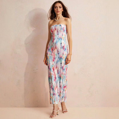 Veronica | Mouwloze Off-Shoulder Maxi Wrap Jurk