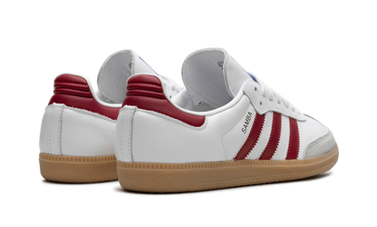 Adidas Samba OG | White Burgundy Gum