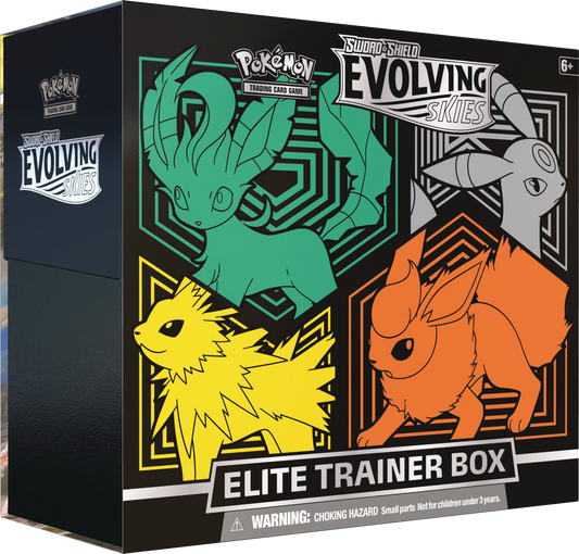 Pokémon TCG: Schwert &amp; Schild – Evolving Skies: Eeveelutions – Eine Elite-Trainer-Box