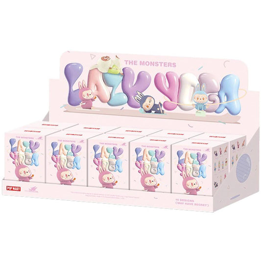 Pop Mart Labubu The Monsters Lazy Yoga Series Figures Sealed Case (10 Blind Boxes)